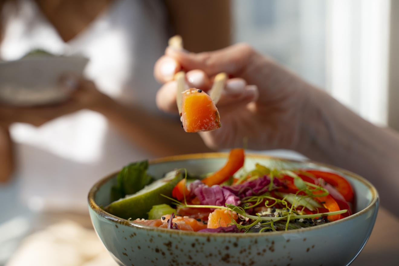 A nourishing salmon bowl